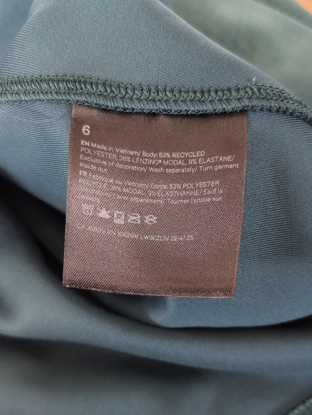 Lululemon Perfectly Oversized Crop Crew Softstreme 6 Green Jasper Teal - Picture 9 of 10